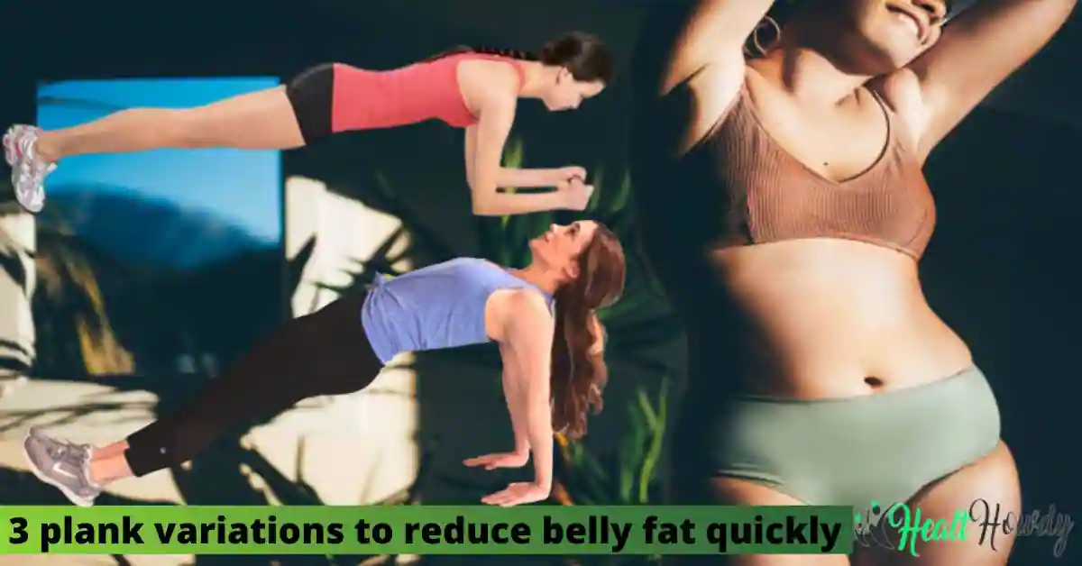 plank variations exercises to reduce belly fat quickly
