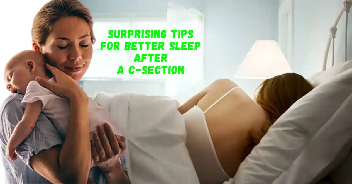 how to sleep after c section